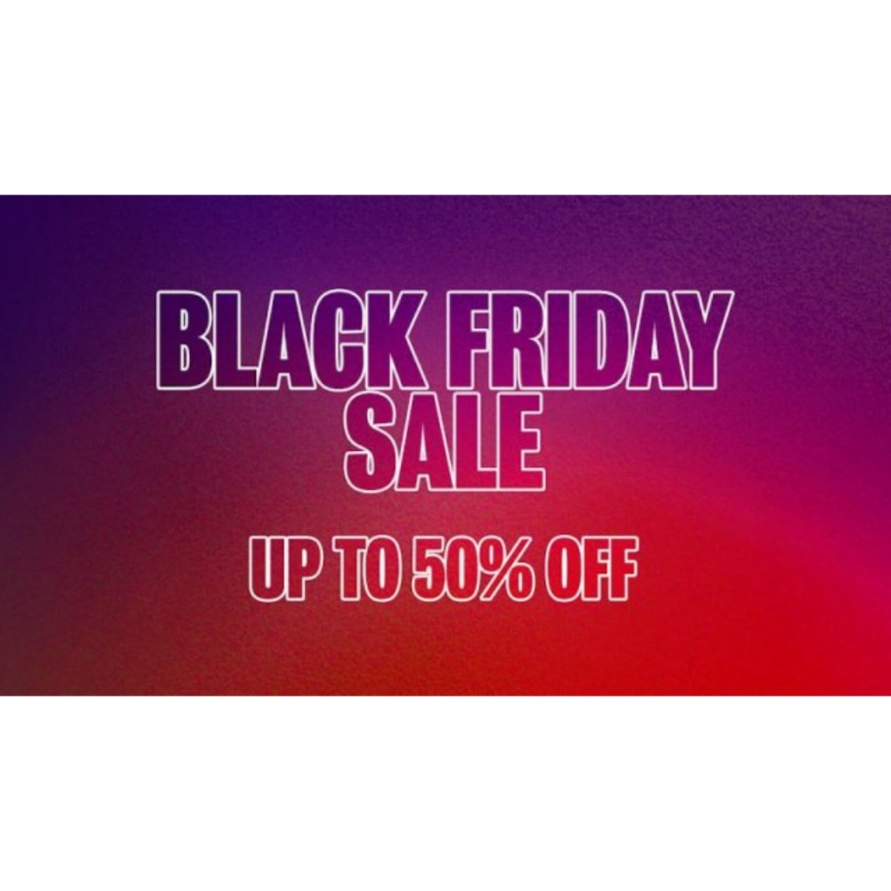 50% OFF ALL ITEMS 😁